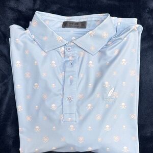G/FORE Light Blue Men's Polo Shirt